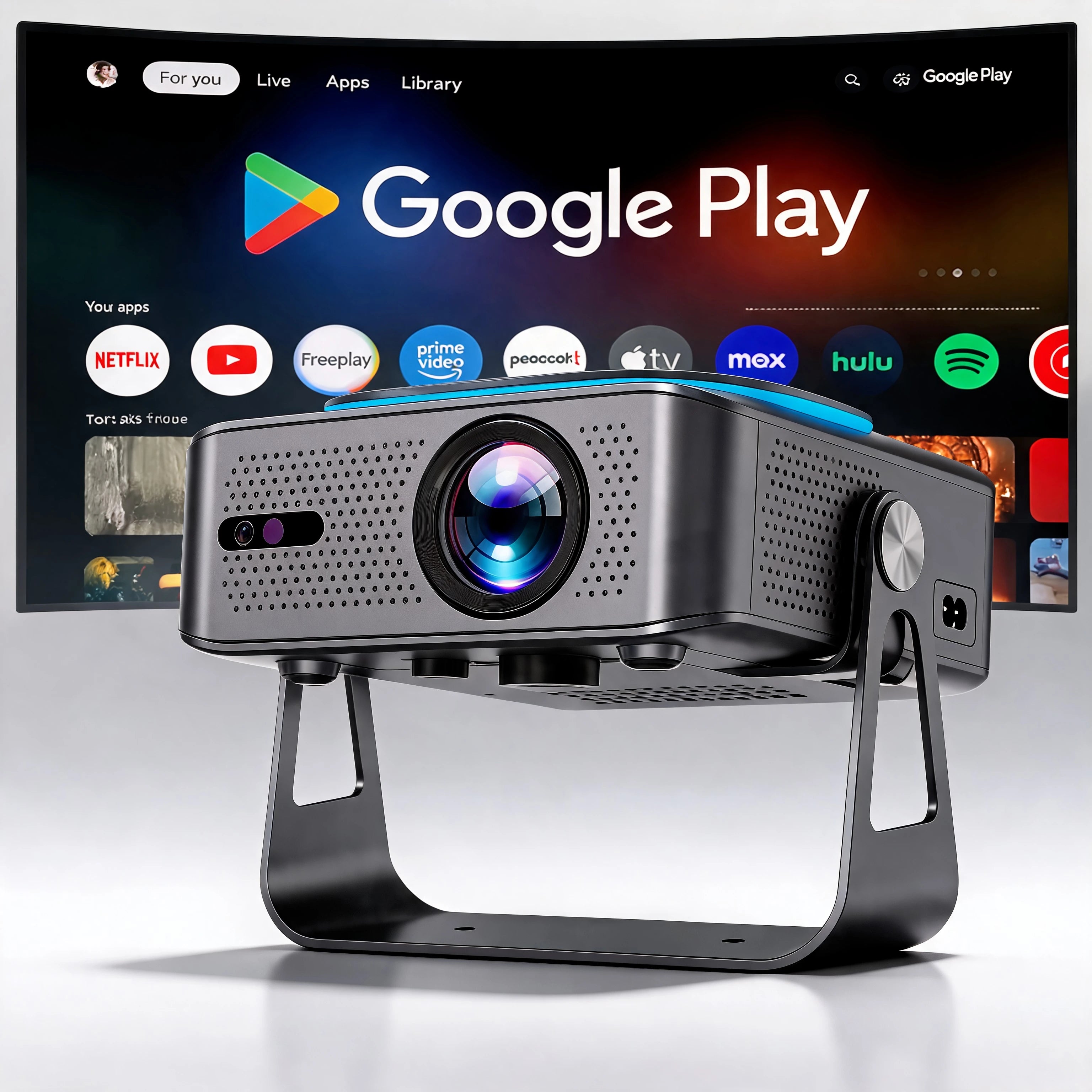 Zoomly Pro Elite 4K Smart Projector