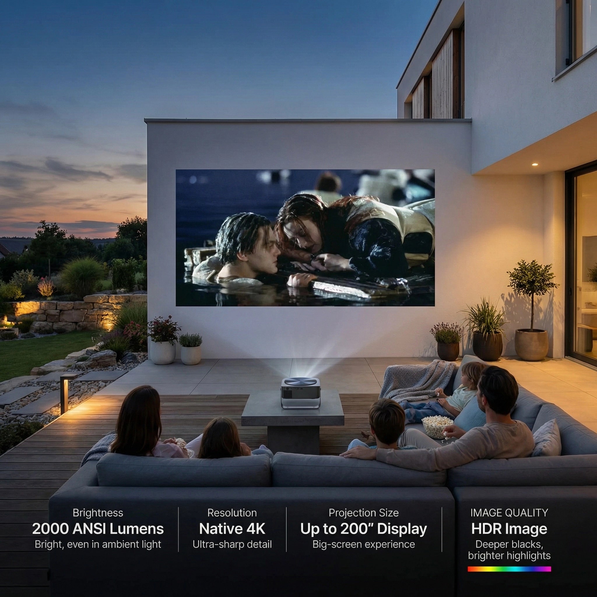 Zoomly Pro Elite 4K Smart Projector