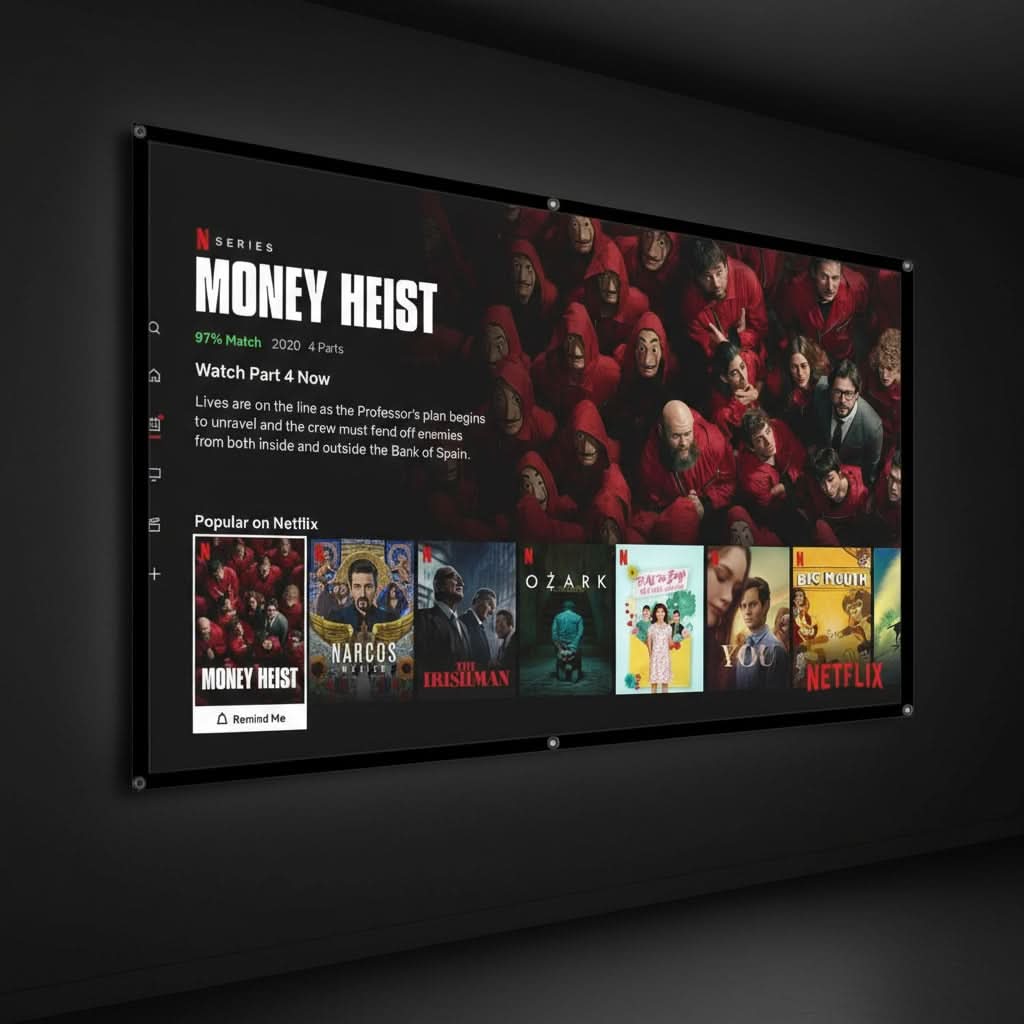 Portable Projection Screen 150"