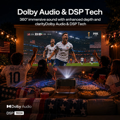 Zoomly® Pro Elite × AUN 4K Smart Projector