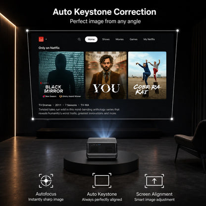 Zoomly Pro Ultra 2K Smart Projector